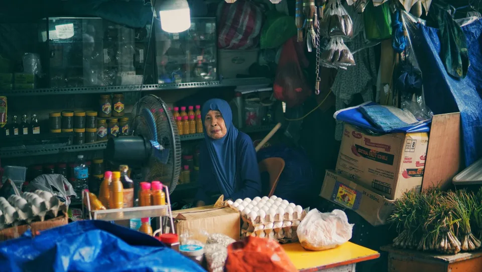 Kệ rau củ quả tươi mỗi ngày